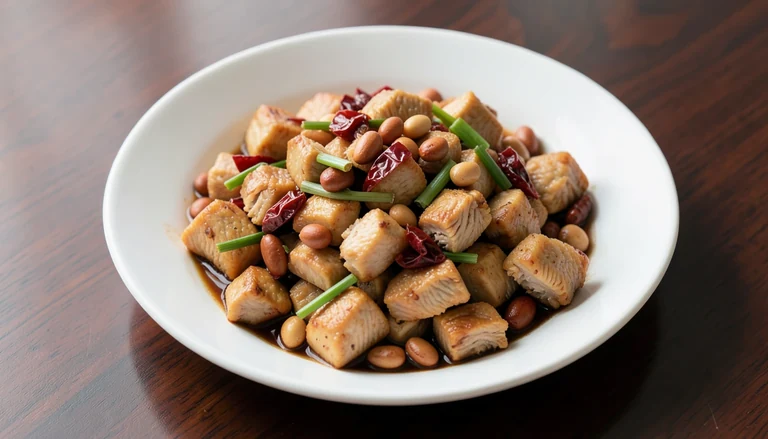 AI illustration of Kung pao chicken