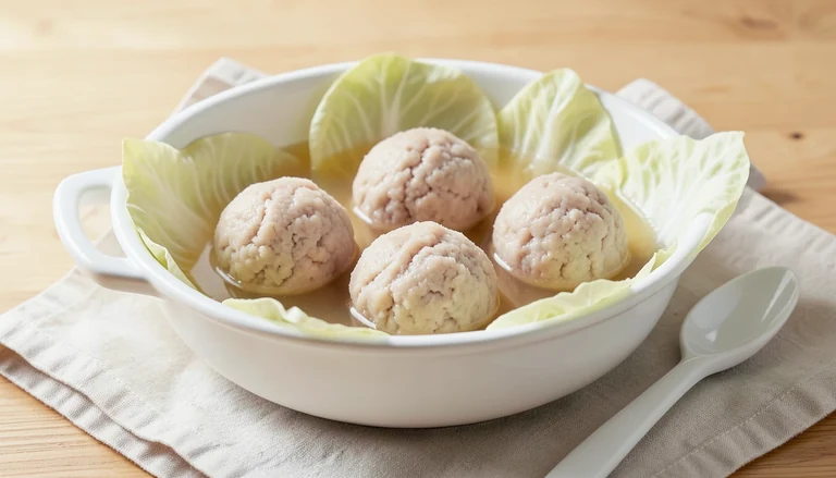 AI illustration of Lion's head meatballs