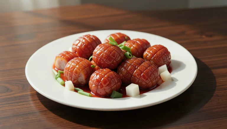 AI illustration of Lychee pork