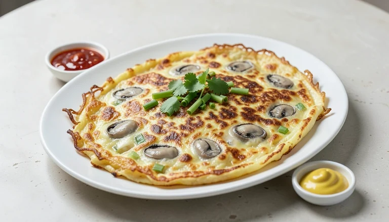 AI illustration of Oyster omelette