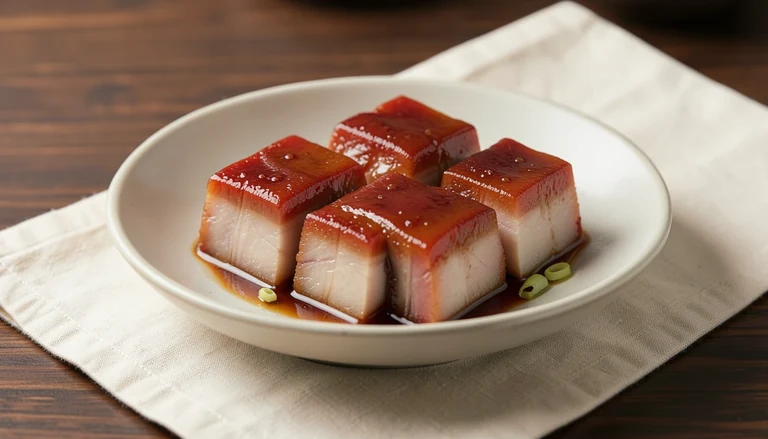 AI illustration of Red-braised pork