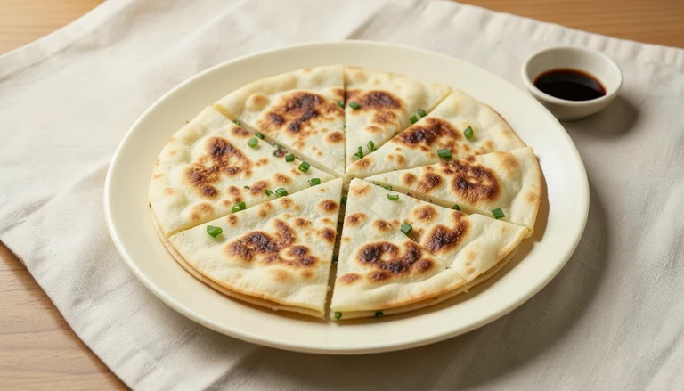 AI illustration of Scallion pancakes