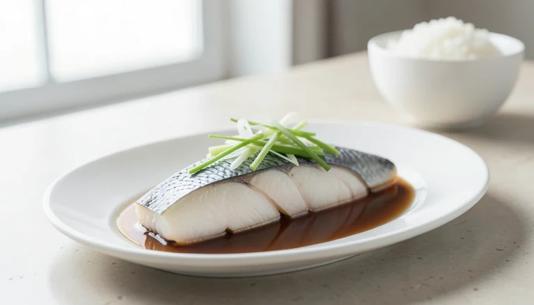 AI illustration of Cantonese steamed fish