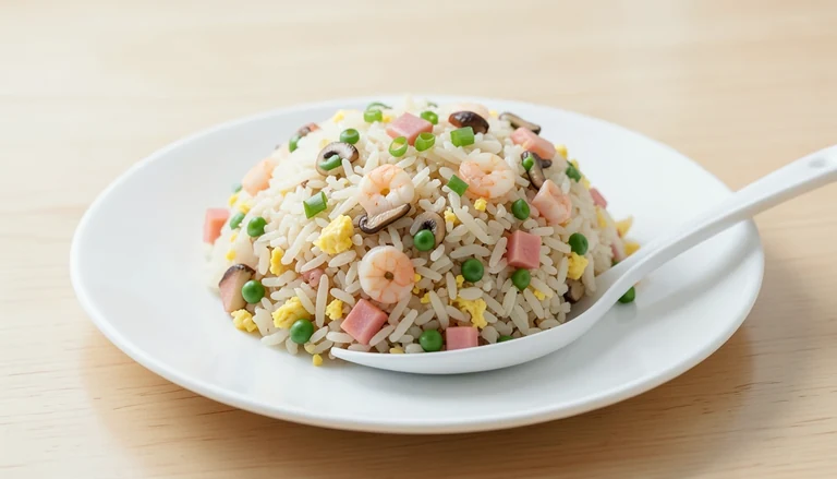 AI illustration of Yangzhou fried rice